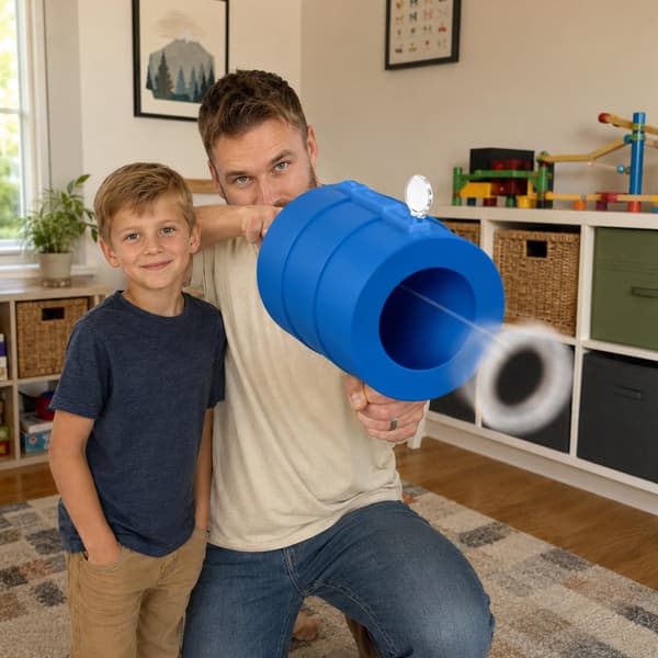 Luftkanon Handhållen Bullseye Luftblästerleksak för Vuxna Purple