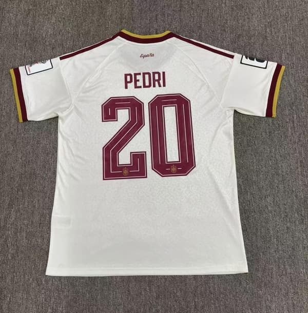 2026 Espanja vieraspaita jalkapallopaita S-2XL NO.19 M NO.19 M
