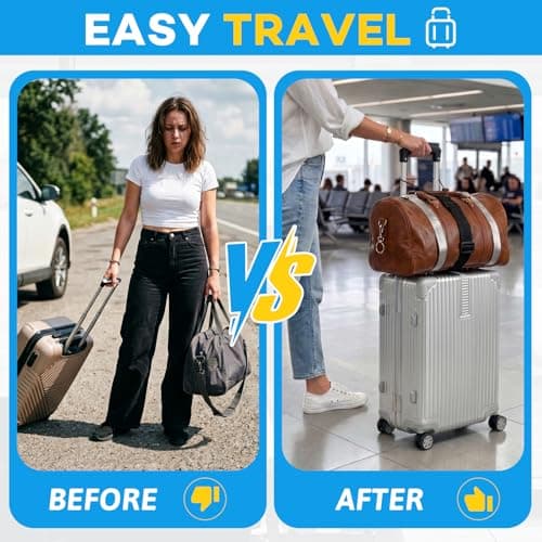 2-pack justerbara multifunktionella bagageremmar för resväskor Luggage Straps - 2PCS