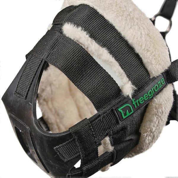 FreeGraze Airflow Beitemunnbind for Hester Sikker Beitekontroll for Hester Black X Full