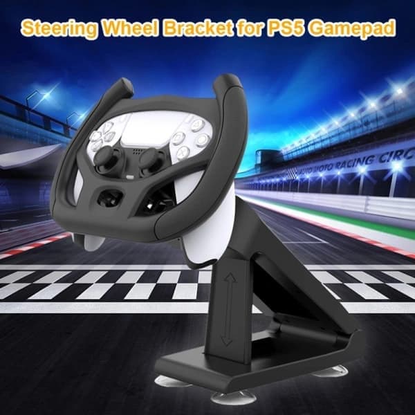 Rathjul til racerspil til Playstation 5 PS5, spilcontroller i sort, One Size