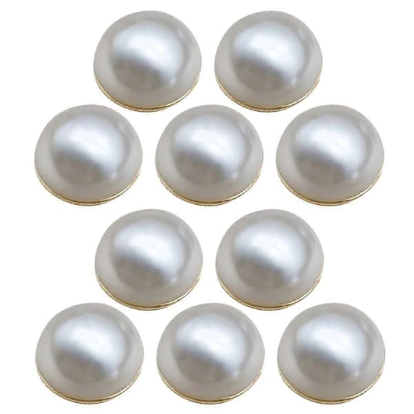 Dubbelsidiga konstgjorda pärlslöjvikter för dekor magnetiska 10-pack
