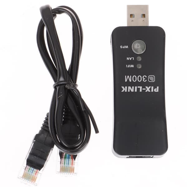 Langaton lähiverkkoadapteri Wifi-dongle RJ-45 Ethernet-kaapeli