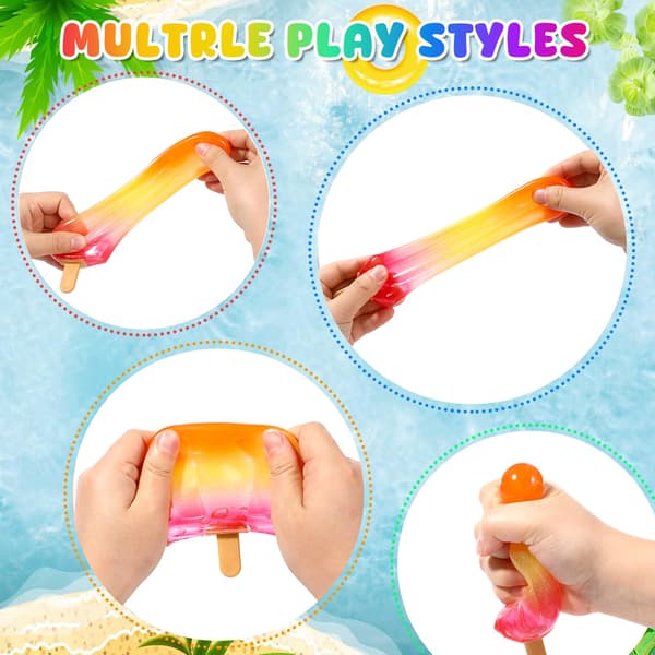 Popsicle Squishy Sukker Is Squishies Klemmelegetøj Orange Red