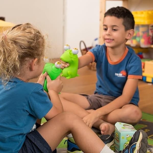 Flippy Frog Squishy silmät pullistava, puristettava stressilelu, sammakko frog