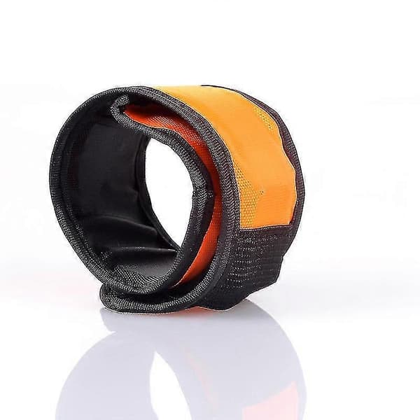 LED-belyst armbånd sikkerhetslys for løping, konsert, camping - 2 stk - oransje