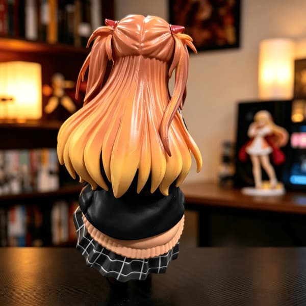 Evangelion Knebøy Asuka Figur Anime Bishojo Modell Skrivebord Samleobjekt Crouching Asuka