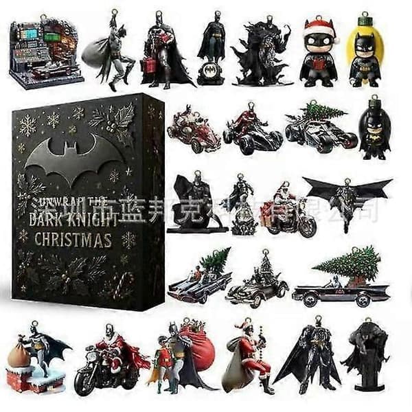 Batman julekalenderboks med juletema