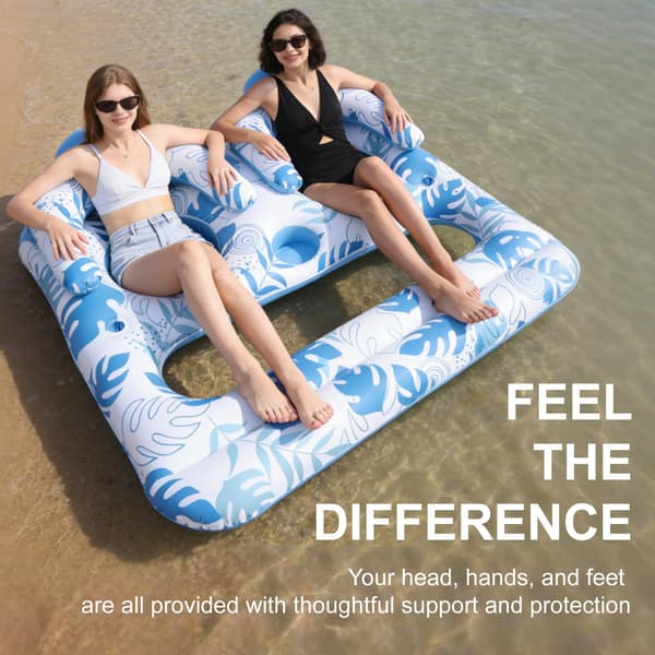 Uppblåsbar solstol för 2 personer Inflatable River Tube Float