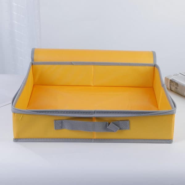 Simhoa Sandlåda Vikbar Non-woven Tyg Stor med Lock Utomhus Robust Tillbehör