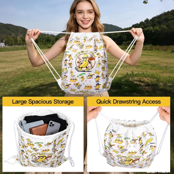 AICase til Savannah Bananas Merch Ungdomsgaver Inspireret Snørepose