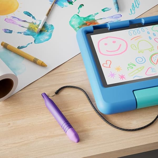 Amazon barnvänlig surfplatta-penna med snodd, 2-pack purple