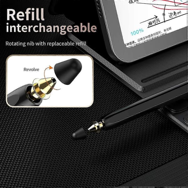 För Galaxy Z Fold7 5G Kapacitiv Penna Bluetooth-kompatibel Digital Precision Input Stylus Svart