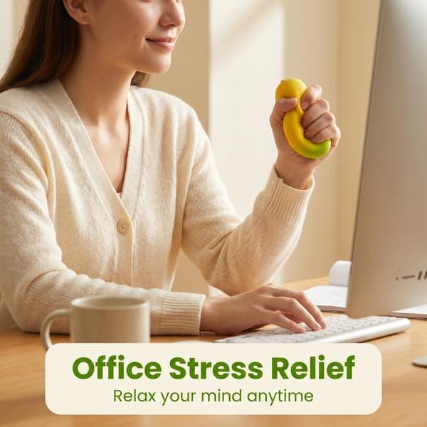 Guld Mango Squishy, Hurtig Rebound Fidget Stressaflastende Realistisk Frugt Klemmelegetøj, Angst Sensorisk Stress Squishy Håndlegetøj, Blød Simulation Mango