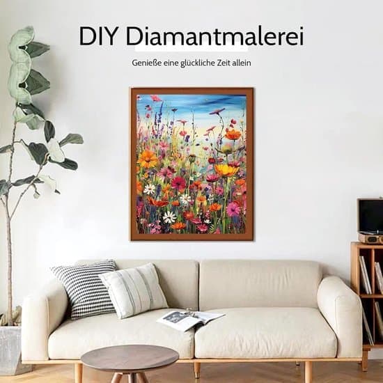 Diamantmaleri Blomster Amazon Håndværkssæt til Voksne 30 x 40 cm