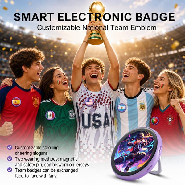 WSTER Bluetooth Digital Display-merke med appkontroll, lilla Purple