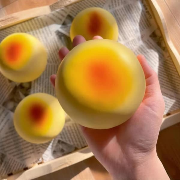 Krembollebrød Squishy - 4\" Sakte Stigende Squishy Leker Fidget Bread Color