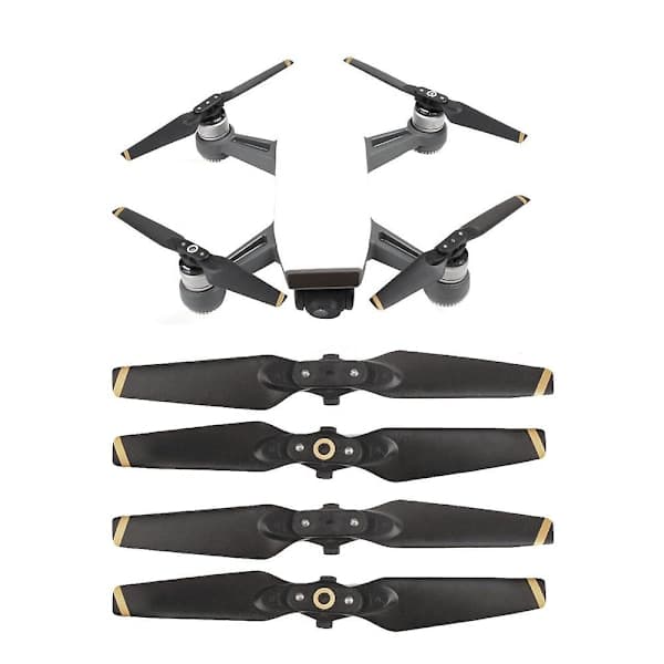 4 stk. propeller til DJI Spark Drone sammenleggbare blader 4730F propeller RC reservedeler flerfarget