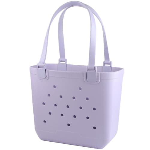 Rantakassi, vedenpitävä ja hiekankestävä EVA-rantakassi naisille Light Purple