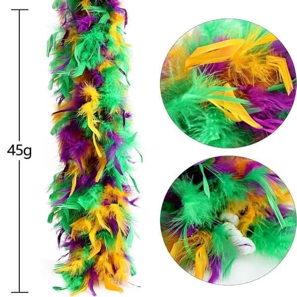 Mardi Gras fjerboa fjer Mardi Gras