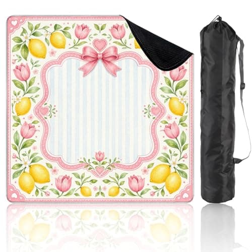 Mahjongmatte 31,5\" Sklisikker Støyreduserende Sitron Spillmatte Color6
