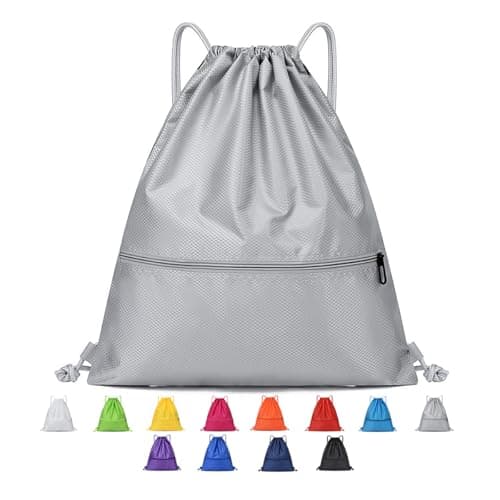 Ryggsäck med dragsko Sport Gym Sackpack-Stor (Grå) Grey