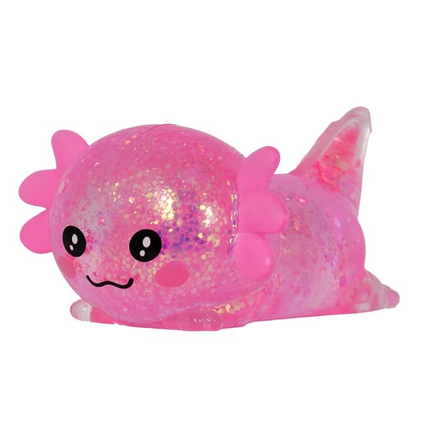 3,94 tum 3-pack glitter krypande axolotl squishy långsamt stigande 3pcs