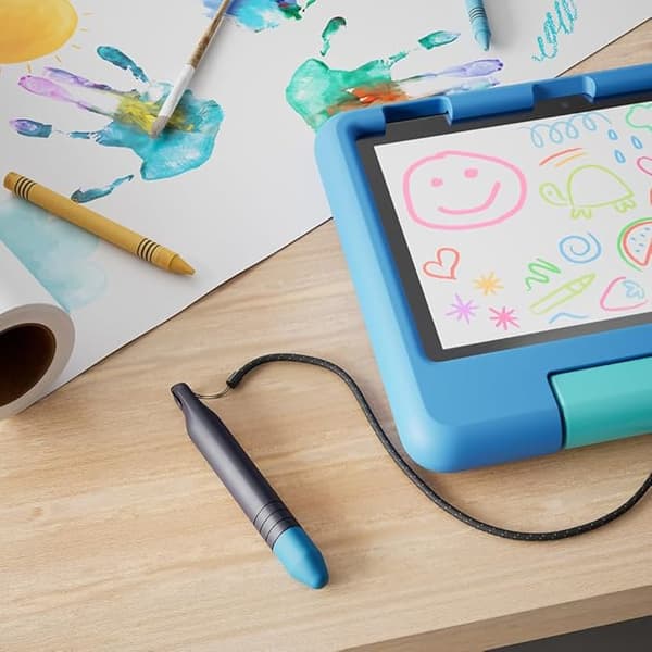 Amazon Børnevenlig Tablet Pen med Snor, 2-delt Sæt blue