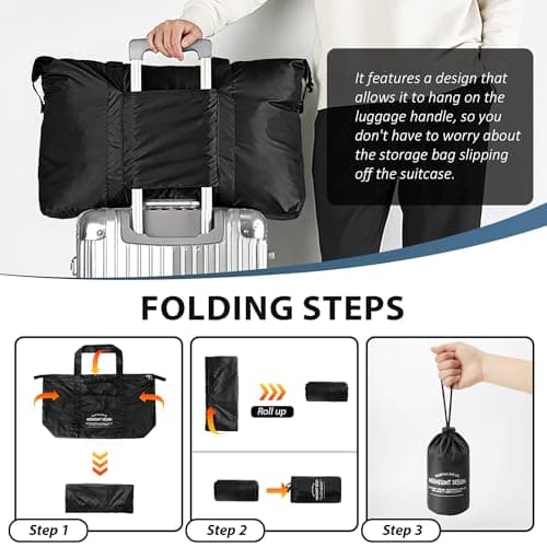 Veki Stor Resväska, Lättvikts Handbagage, Svart, L Black L