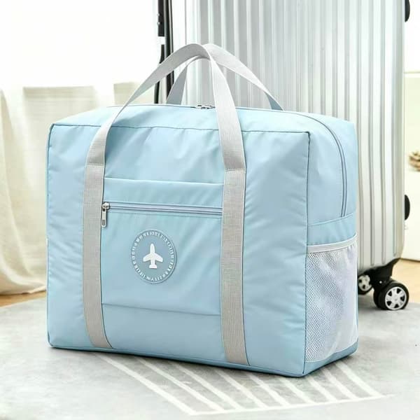 Lättviktsresväska, hopfällbar handbagage weekendväska Blue