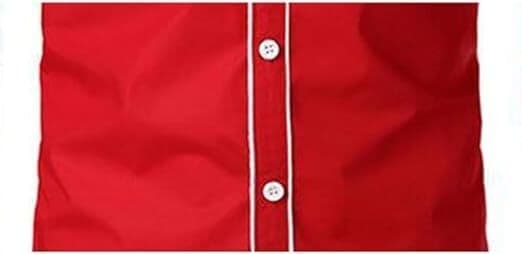 Herrskjorta med knappar, lång ärm, broderad, röd 3, storlek L Red 3 L