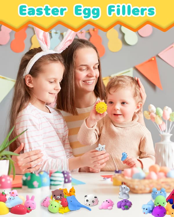 80-pack Kawaii Squishy Leksaker, Fidget Partyfavörer för barn 3-5, 4-8, 8-12 80 Pcs