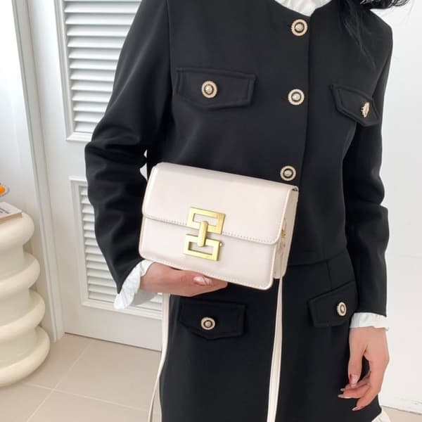 Axelremsväska Crossbody-väska, Vit white