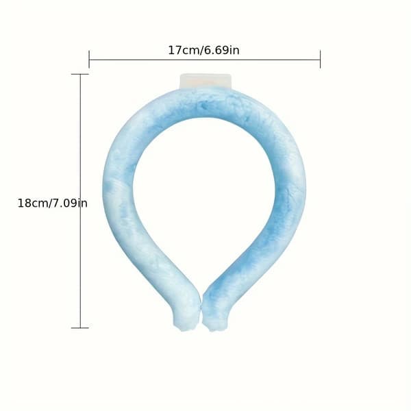 Sommerkølet halsring - Ergonomisk halskøler til udendørssport og forebyggelse af hedeslag Hvid 28° White 28°