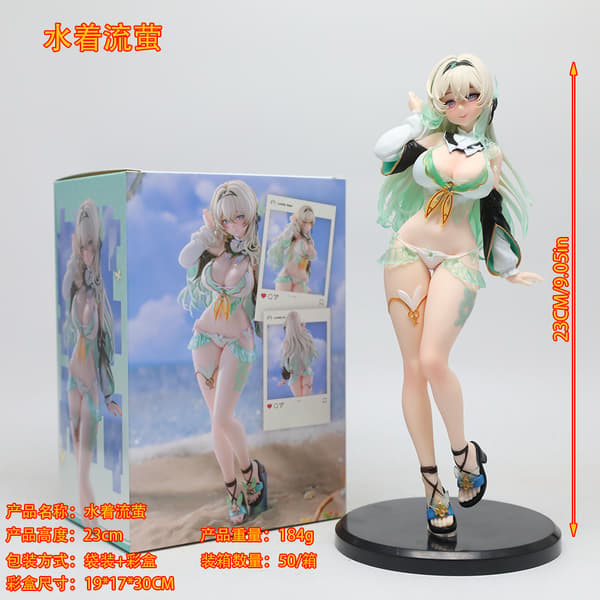 Anime Bishojo Badedragt Firefly Stående Figur Model Skrivebordslegetøj