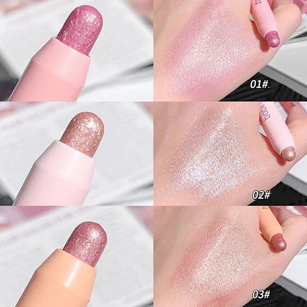Glittrande Glitter Ögonskuggsstift Långvarig Ögonmakeup Z9u0 Rosa 1st pink 1pcs
