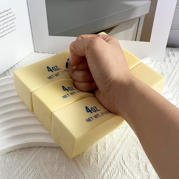 Smør Langsomt Stigende Squishy, Squishy Legetøj, Dumpling Stressbolde, Fidget Legetøj 3unit Butter Squishy Toy