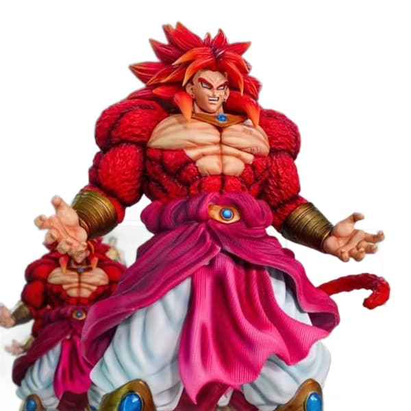 Dragon Ball Broly SS4 Fullmålad Extra Stor GK Figur Anime Modell SS4 Broly