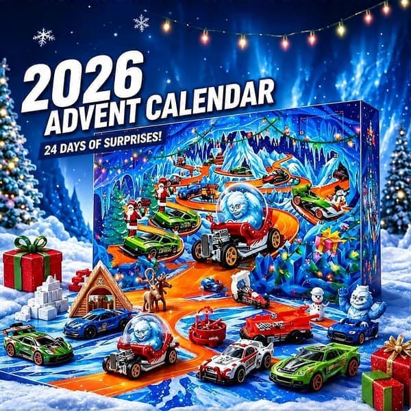 24-dages nedtællingsoverraskelse 2026 julekalender, legetøjstema 24 dages overraskelser