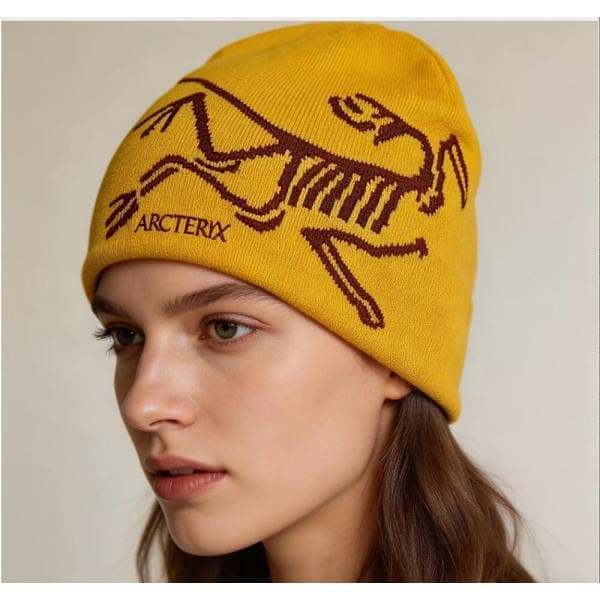 Arc'teryx Bird Head Toque Mössa Gul Merinoull Stickad Vintermössa Unisex Gul Yellow
