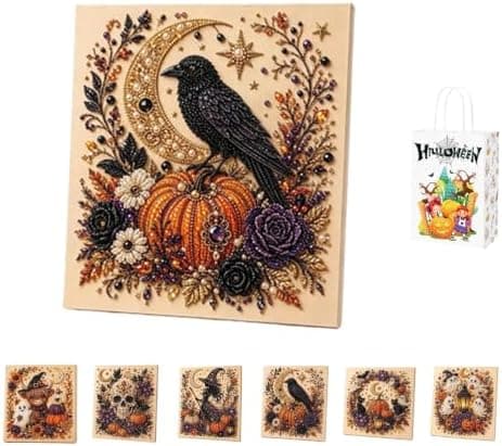 Halloween Ghost Pearl Art DIY Kit, Spooky Cute 3D Halloween Pearl Art (#E) #E