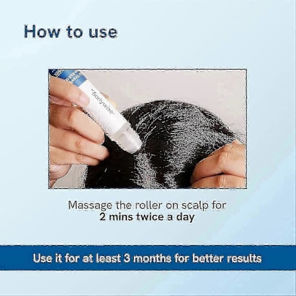 1-3X Hårvækstserum Roll On - 3 % rosmarin, 3 % Redensyl & 2 % - (25 ml) 3 stk. 3pcs