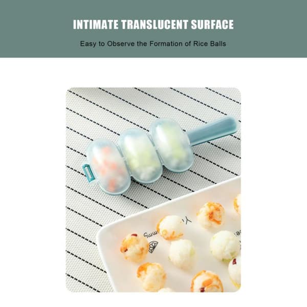 Risbollsformare Shaker 1-pack, DIY 3-håls | Risbollsformare shaker 1-pack och DIY 3-håls minisushiform för barnens bentolåda och lunch