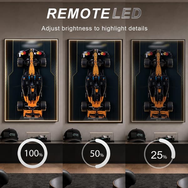 Display Wallboard med LED-lys til Lego Technic 42228 McLaren MCL39 C 42228-C
