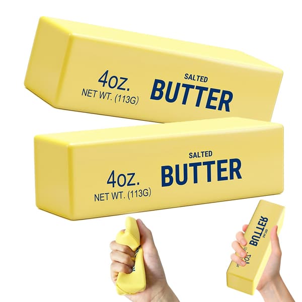 Smör Squishy, Klämleksaker, Squishy Smör, Realistisk Smörsticka Mjuka Klämleksaker (Smör-1ST) Butter-1pcs