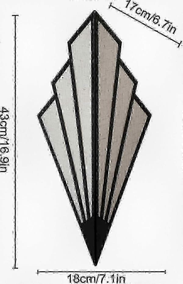Art Deco Vägglampa med E14-sockel Modern Design 1st