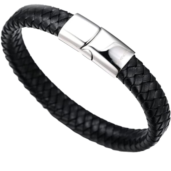 Børn Solo Junior Drengearmbånd Brun/klassisk Sort 6 - 12+3 År. Guld Sølv Sort Titanium Magnetlås 7 \" - 7.7 \" (18 - 19.5 Cm)