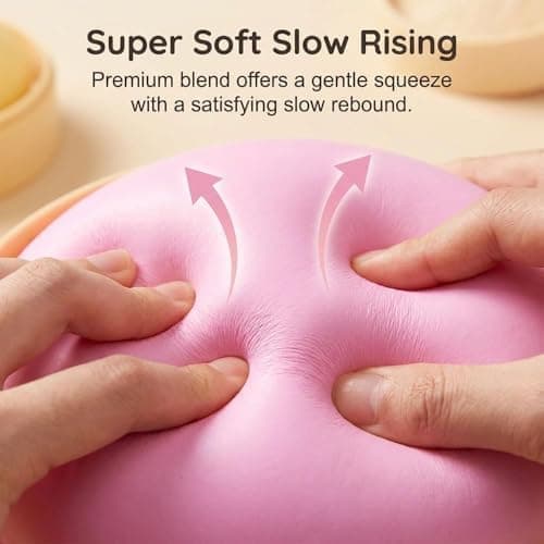 Kæmpe Dumpling Sød Squishy Stressbold, Jumbo Blød Langsomt Stigende Dumpling Stressbold, Stor Sød Squishy, Aflastningsskrivebord til Kontoret