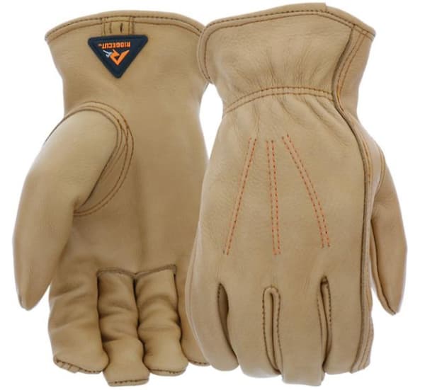 Ridgecut RC86005-L Vandafvisende Læder Driver Handsker, Læderbrun, Stor