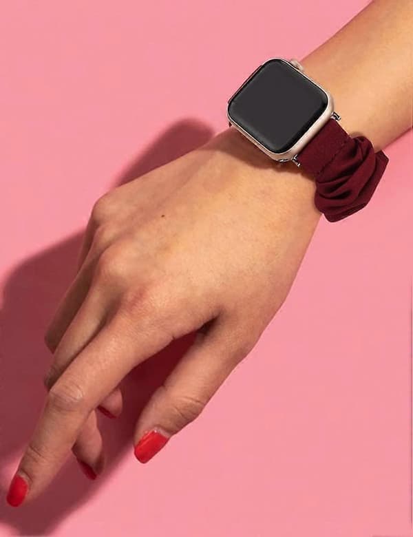 3-pack kompatibla scrunchie-armband för Apple Watch 42 mm